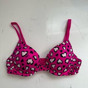 Pink Victoria’s Secret Pink Leopard Push up Bra size 34B